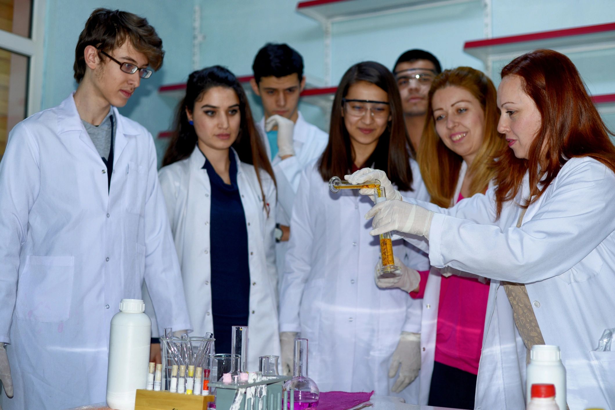 Group training session for certified hazardous substance handlers